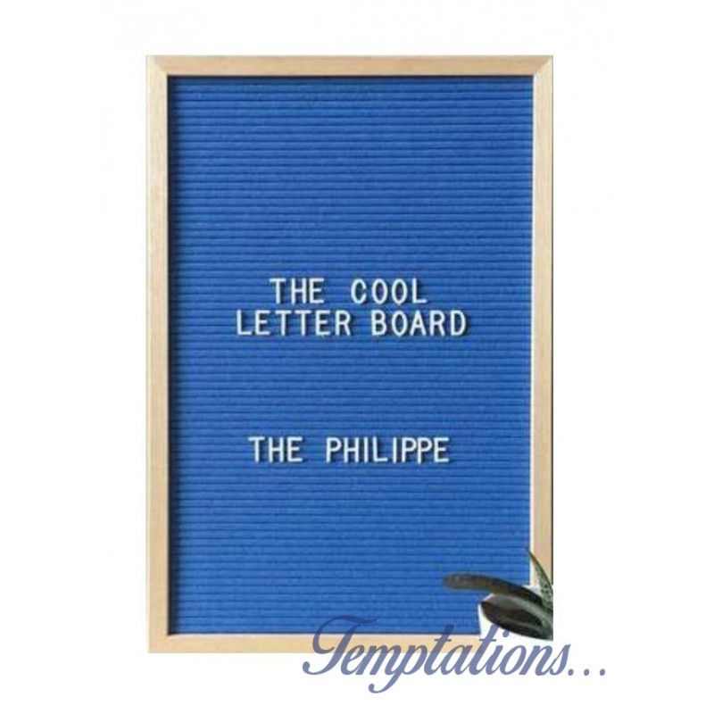 Tableau à lettres Philippe Bleu-The Cool Company