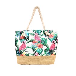 Sac de plage flamants roses...