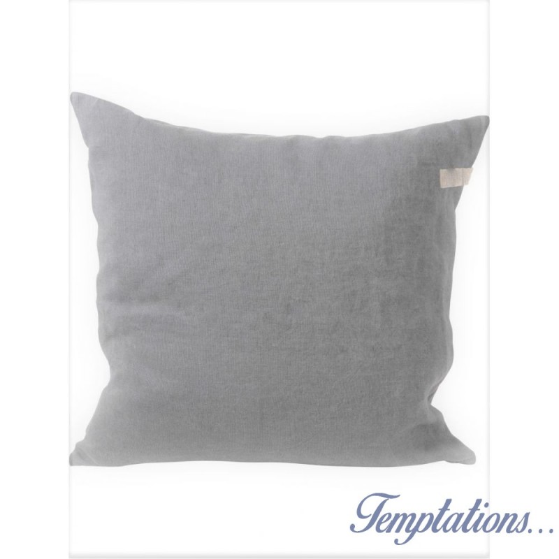 Coussin en lin gris Molly Marais