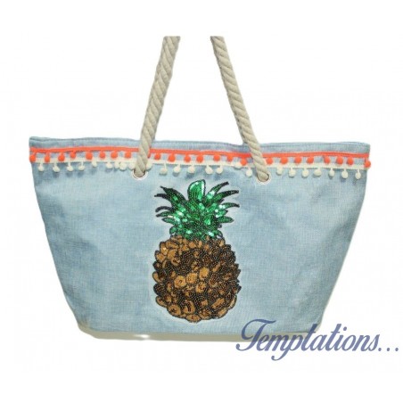 Sac de plage Ananas "Mademoiselle Citron"