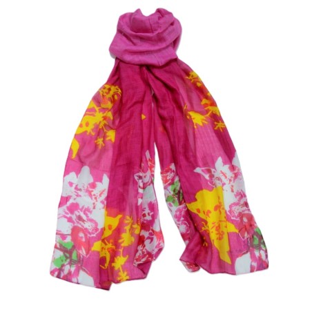 Foulard Violet Milkoo by Michel LEBRUN