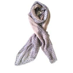 Foulard gris liberty bleu