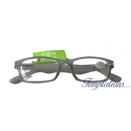 Lunettes de lecture grise Loop’n Loop Diamond– M1454