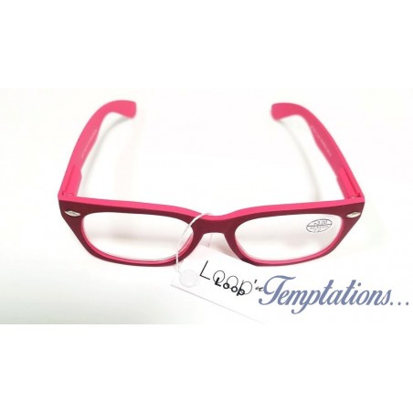 Lunettes de lecture bicolore rose- Loop’n Loop – M422