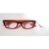 Lunettes de lecture bicolore noire/orange- Loop’n Loop – M423