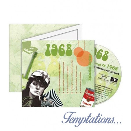 Carte CD Anniversaire année 1968