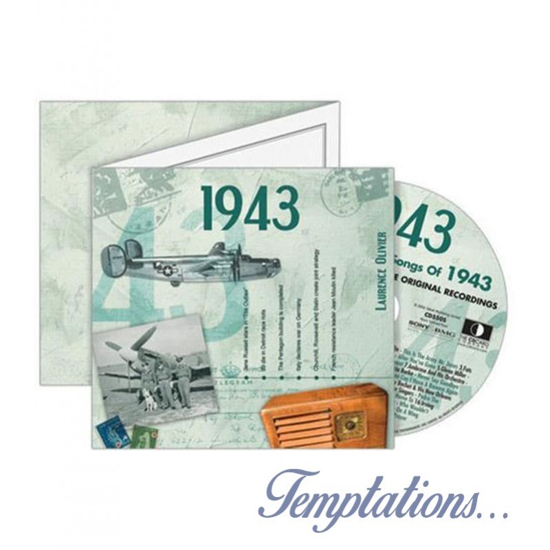 Carte CD Anniversaire année 1943