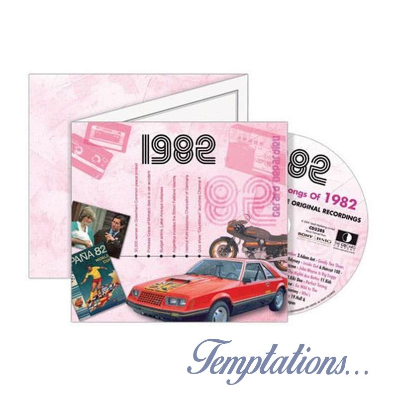 Carte CD Anniversaire année 1982