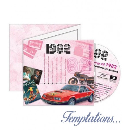 Carte CD Anniversaire année 1982