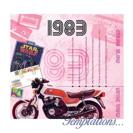 Carte CD Anniversaire année 1983