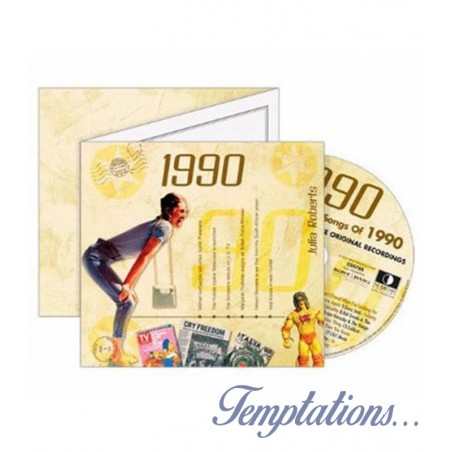 Carte CD Anniversaire année 1990