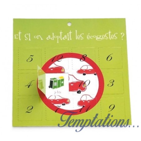 Carte à message " Et si on adoptait les écogestes ?" Pa Design