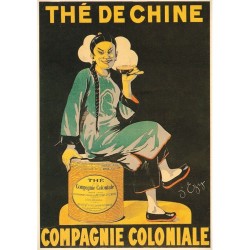 Carte postale " Thé de Chine Compagnie Colonial "