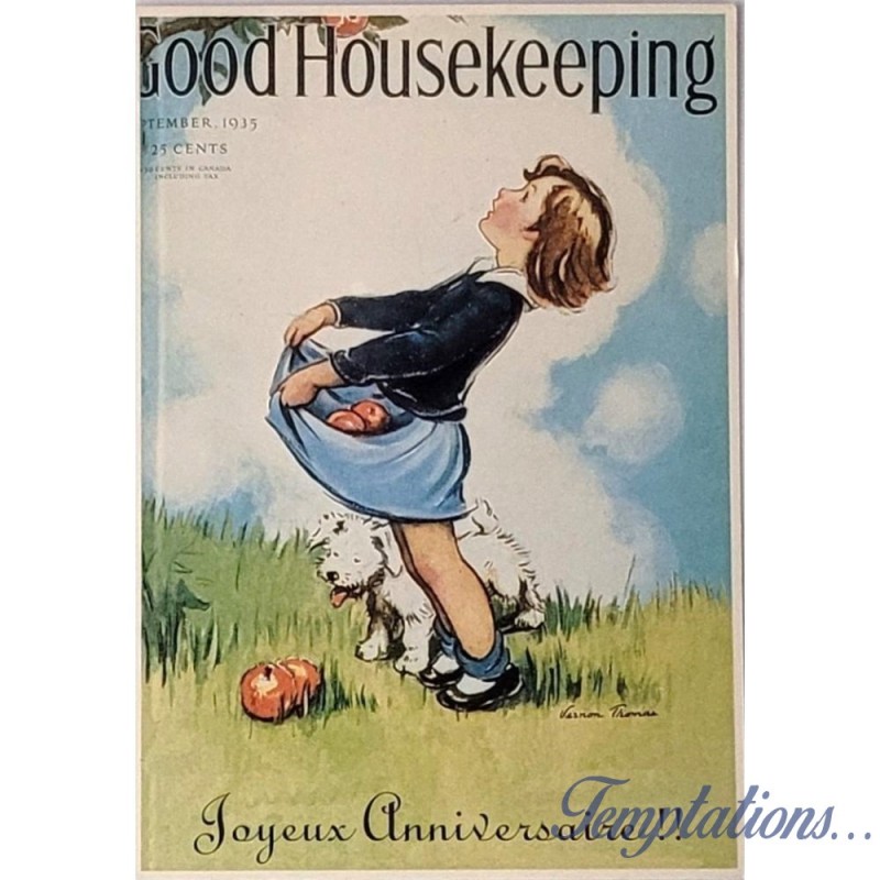 Carte postale "Good Housekeeping" Joyeux anniversaire !!