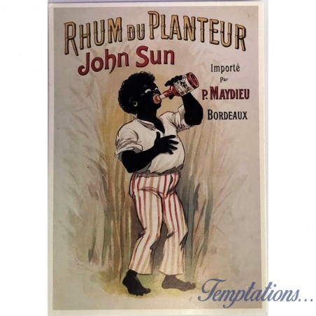 Carte Postale "Rhum du Planteur John Sun"