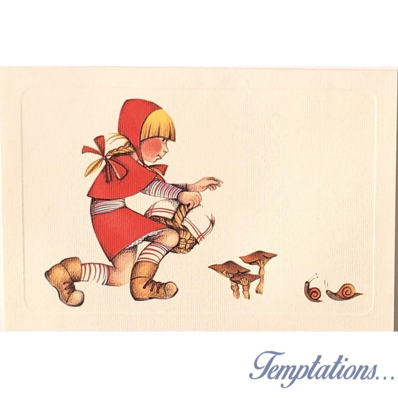 Mini Carte Rossi " Petit chaperon rouge et les escargots