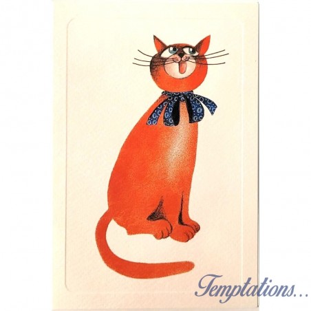 Mini Carte Rossi "Le chat rouge"