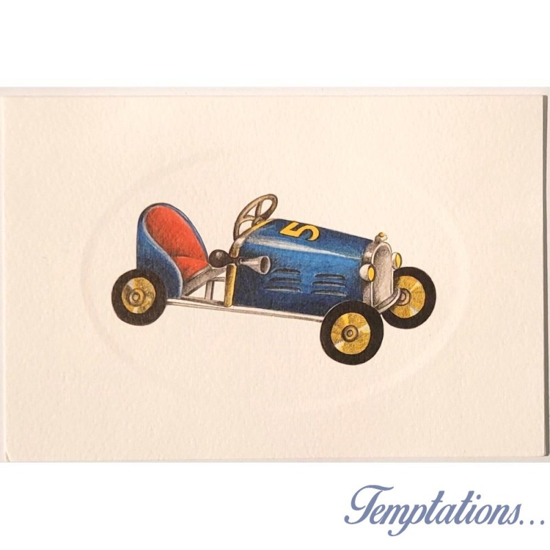 Mini Carte Rossi "Voiture bleue n°5"