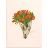 Mini Carte Rossi "Bouquet de tulipes oranges"