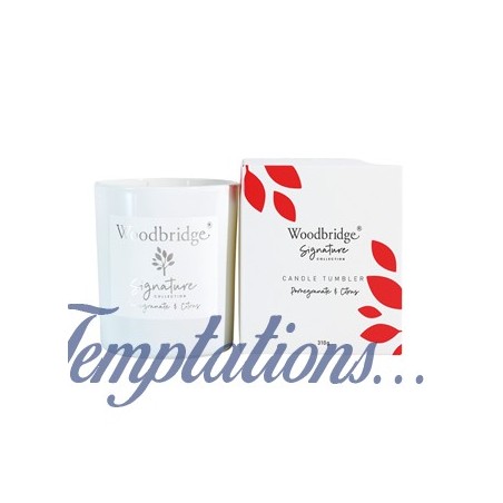 Bougie parfumée Grenade & Agrume/Pomegranate & Citrus 310g - Woodbridge Collection Signature