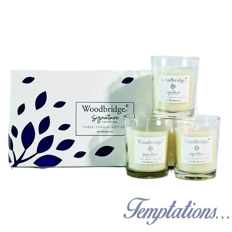 Coffret 3 bougies Mûres Sauvages- Woodbridge Collection Signature