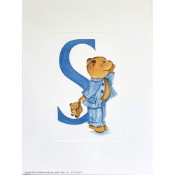 Image Lettre "S" avec ourson