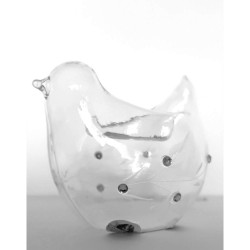 Porte Lumignon transparent forme Pigeon - Goodwill