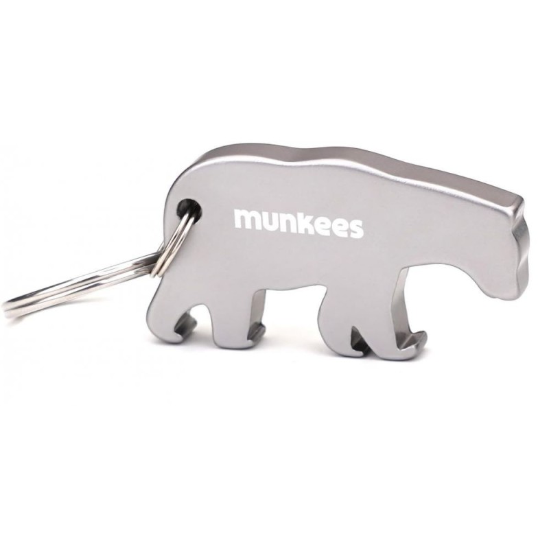 Porte-clés décapsuleur Ours Argent – Munkees