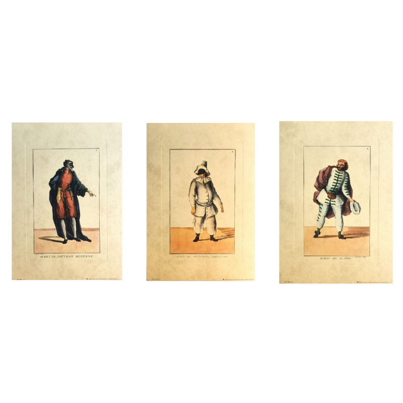 Lot de 3 Images d'Habits Anciens - Egim