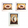 Lot de 3 images « Pingouin, Tortue, Canard »