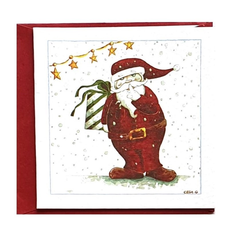Hallmark Lot De 30 Mini Cartes De Noël En 5 Motifs Amusants, Bleu, Rouge