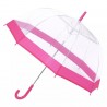 Parapluie cloche transparent bord coloré