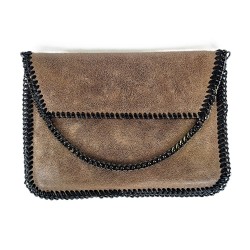 Sac pochette en cuir shimo shimo