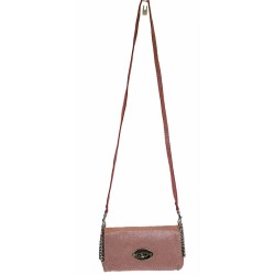 Pochette bandoulière rose irisé