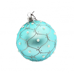 Boule de noël turquoise - Dekoratief