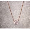 Collier avec pendentif Rose argent rose AG925