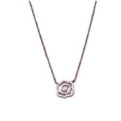 Collier avec pendentif Rose argent rose AG925