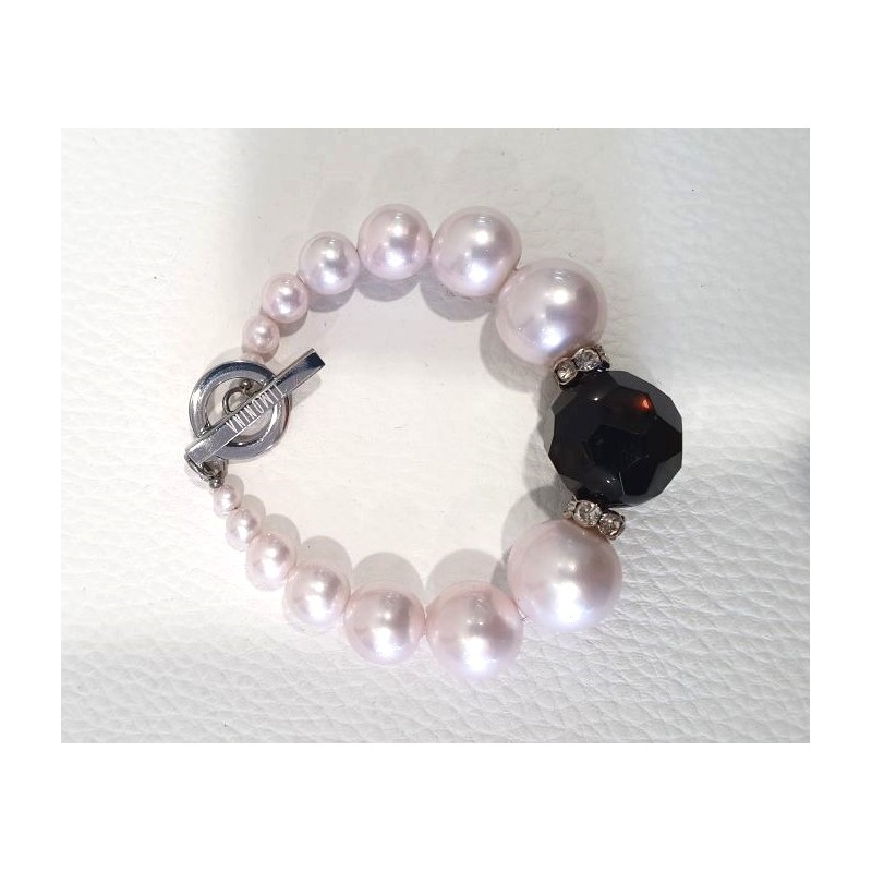 Bracelet de perles rose GM - Timonina