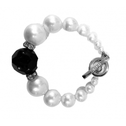 Bracelet de perles Blanches GM - Timonina