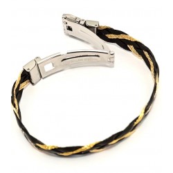 Bracelet homme cuir et câble