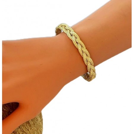 Bracelet homme en fibres métalliques