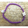 Bracelet en perle avec charm " Trèfle "– bijoux 7bis