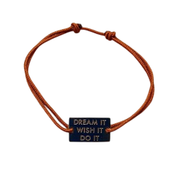 Bracelet cordon « Dream it, wisch it, do it » - Lucky Team