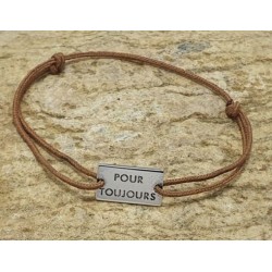 Bracelet cordon "Pour toujours" - Lucky Team