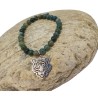 Bracelet vert en perles Millénium avec charm tigre – Lucky Team