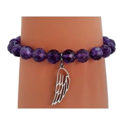 Bracelet violet en perles...