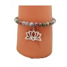 Bracelet en perles Millénium avec charm Fleur de lotus– Lucky Team