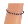 Bracelet fines perles bleu marine et cuivre - AFFARI AB