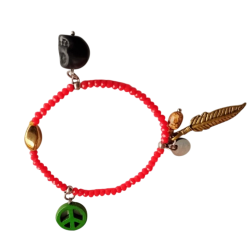 Bracelet de perles rouge...