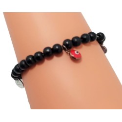 Bracelet de perles noires...